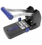 Дырокол металлический МОЩНЫЙ BRAUBERG "EXTRA Heavy duty", до 160 листов, черно-синий, 272722