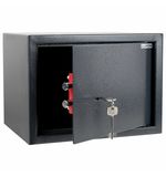 Сейф мебельный DASWERK SC-250KL (250х350х250 мм), ключевой замок, графит, 291342