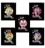 Тетрадь А5, 48 л., HATBER скоба, клетка, глянцевая ламинация, "Bubble tea" (микс в спайке), 48Т5лВ1