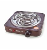 Настольная электрическая плита CENTEK CT-1508, 1000 Вт, 1 конфорка, 5 режимов нагрева, коричневая, CT-1508 Siberia