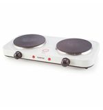Настольная электрическая плита CENTEK CT-1507, 2000 Вт, 2 конфорки, 5 режимов нагрева, белая