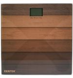 Весы напольные CENTEK CT-2420 "Дерево", электронные, вес до 180 кг, квадрат, стекло, с рисунком, CT-2420 Wood