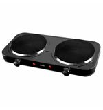 Настольная электрическая плита CENTEK CT-1507, 2000Вт, 2 конфорки, 5 режимов нагрева, черная, CT-1507 Black
