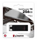 Флеш-диск 256 GB KINGSTON DataTraveler 70, разъем Type-C 3.2, черный, DT70/256GB