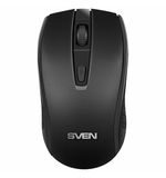 Мышь беспроводная SVEN RX-220W, 3 кнопки + 1 колесо-кнопка, оптическая, чёрная, SV-016227