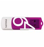 Флеш-диск 64 GB PHILIPS VIVID, разъем USB 2.0, фиолетовый, FM64FD05P/97