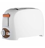 Тостер CENTEK CT-1420, 750 Вт, 2 тоста, 7 режимов, пластик, белый