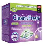 Таблетки для посудомоечных машин 100 шт., CLEAN&FRESH All IN 1 MINI TABS, Cd13100m