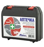 Аптечка первой помощи автомобильная, по приказу № 260н, МИРАЛ, пластиковый кейс, АФПС
