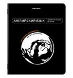 Тетрадь предметная МЕМЫ 48л, TWIN лак, АНГЛИЙСКИЙ ЯЗЫК, клетка, подсказ, BRAUBERG, 405098