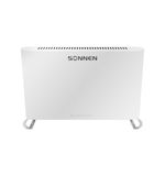 Обогреватель-конвектор SONNEN ONYX-1000.1, 1000 Вт, Х-образный нагревательный элемент, белый, 457629