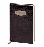 Скетчбук, слоновая кость 140г/м 130х210мм, 80л, КОЖЗАМ, резинка, BRAUBERG, CROCO кори, 116471