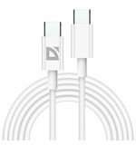 Кабель USB Type-C-Type-C, 60 Вт, белый, 2 м, DEFENDER F182, 87538