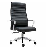 Кресло BRABIX PREMIUM Solo EX-730, алюминий, хром, экокожа, черное, 532936