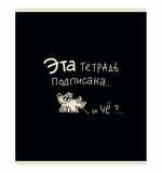 Тетрадь А5 48л. ПЗБМ скоба, клетка, матовая ламинация, брайль, Тетрадь подписана (микс в ПУ), 23447