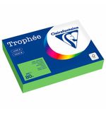 Бумага цветная CLAIREFONTAINE, А4, 80 г/м2, 500 л., интенсив, ярко-зеленый, Франция,, 1875PC