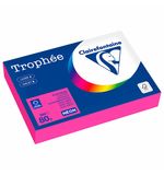 Бумага цветная CLAIREFONTAINE, А4, 80 г/м2, 500 л., неон, розовый, Франция, 2973PC