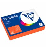 Бумага цветная CLAIREFONTAINE, А4, 80 г/м2, 500 л., интенсив, ярко-оранжевый, Франция, 1761PC