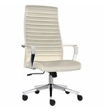 Кресло BRABIX PREMIUM Solo EX-730, алюминий, хром, экокожа, бежевое, 532937