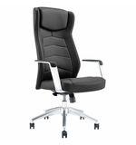 Кресло BRABIX PREMIUM Viking EX-759, синхромеханизм, алюминий, натуральная кожа, черное, 532933
