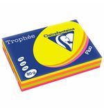 Бумага цветная CLAIREFONTAINE, А4, 80 г/м2, 500 л. (4 цв. x 125 л.), микс неон, Франция, 1705SC