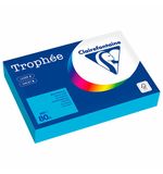 Бумага цветная CLAIREFONTAINE, А4, 80 г/м2, 500 л., интенсив, королевский синий, Фран, 1976PC
