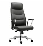 Кресло BRABIX PREMIUM Adept EX-752, синхромеханизм, алюминий, экокожа, черное, 532930