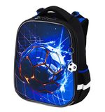 Ранец BRAUBERG PREMIUM, 2 отделения, с брелком, Score goal, 3D панель, 38х29х16 см, 273102