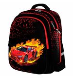 Рюкзак BRAUBERG KIDS MIND с пеналом в комплекте, 2 отделения, Fiery Road, 40х28х18 см, 273177