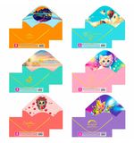 Конверт для денег "Soft Style" 166х82 мм, софт-тач, фольга, ЗОЛОТАЯ СКАЗКА, 6 дизайнов, 116362
