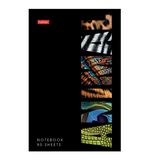 Блокнот А5 80 л., на скобе, картон, клетка, глянцевая ламинация, HATBER, "Animals print", 086090, 80Б5лВ1_31343