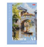Папка для рисования А4, 10 л., 220 г/м2, HATBER, 210х297 мм, "Романтика", 090293, 10Бр4тA_33446