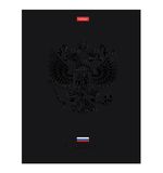 Блокнот А5 167х216 мм, 80 л., твёрдый, клетка, матовая ламинация, лак, блок 5 цв., HATBER, "Россия", 085282, 80ББ5лолВ130989