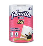 Полотенце бумажное двухслойное 25 метров, FAMILIA "XXL", отрыв 1/2 листа, 100% целлюлоза, 5084121