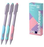 Ручка шариковая с грипом ERICH KRAUSE "ErgoLine Kids Pastel", СИНЯЯ, корпус ассорти, 0,25 мм, 62037