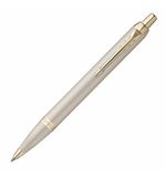 Ручка шариковая PARKER "IM Professionals Monochrome Champagne", корпус шампань, сталь, синяя, 2172956