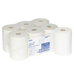Полотенца бумажные рулонные KIMBERLY-CLARK Scott, КОМПЛЕКТ 6шт, Slimroll, 190м, белые, арт. 6697