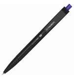 Ручка шариковая масляная автоматическая BRAUBERG "BLACK PEN RT", СИНЯЯ, игольчатый наконечник 0,7 мм, линия письма 0,35 мм, 144326