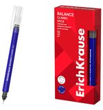 Ручка-роллер ERICH KRAUSE "Balance Stick Classic", СИНЯЯ, линия 0,35 мм, 63147