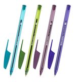 Ручка шариковая BRAUBERG X-30 COLOR MIX, СИНЯЯ, мягкое письмо, пишущий узел 1 мм, линия письма 0,5 мм, 144335