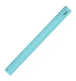 Линейка пластиковая 30 см, ПИФАГОР, прозрачная, тонированная, 210841