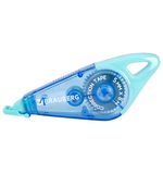 Корректирующая лента BRAUBERG "TRIOS", 5 мм х 8 м, корпус мятно-голубой с подвесом, блистер, 273023