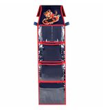 Кармашки-органайзер в шкафчик для детского сада BRAUBERG KIDS, крепление на липучке, наклейки-подсказки, 24х88 см, "Tiger", 273285