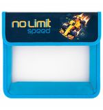 Папка для тетрадей ЮНЛАНДИЯ А5, пластик, 2 отделения, клапан на липучке, "No limit", 273334