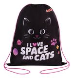 Мешок для обуви ПИФАГОР, 1 отделение, 42х34 см, "Dark kitten", 273419