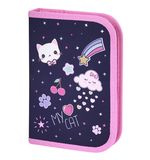 Пенал ПИФАГОР, 1 отделение, полиэстер, 19х13 см, "Leapfrog", 273472