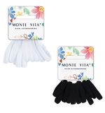 Резинки для волос НАБОР 10 шт., мягкие, средние, АССОРТИ, MONTE VITA, 457046