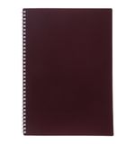Тетрадь обложка пластик, А4, 80 л., гребень, клетка, HATBER, "VELVET" Бордо, 081564, 80Т4В1гр_01606