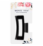 Краб для волос 8,5 см, глянцевый, чёрный, MONTE VITA, 457000