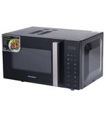 Микроволновая печь без поворотного стола BRASSON MW2390D-11GP, ГРИЛЬ, 9 ПРОГРАММ, 23 л, 900 Вт, сенсорное управление, черная, 454981
